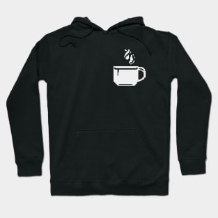 White Cup pixel art Hoodie